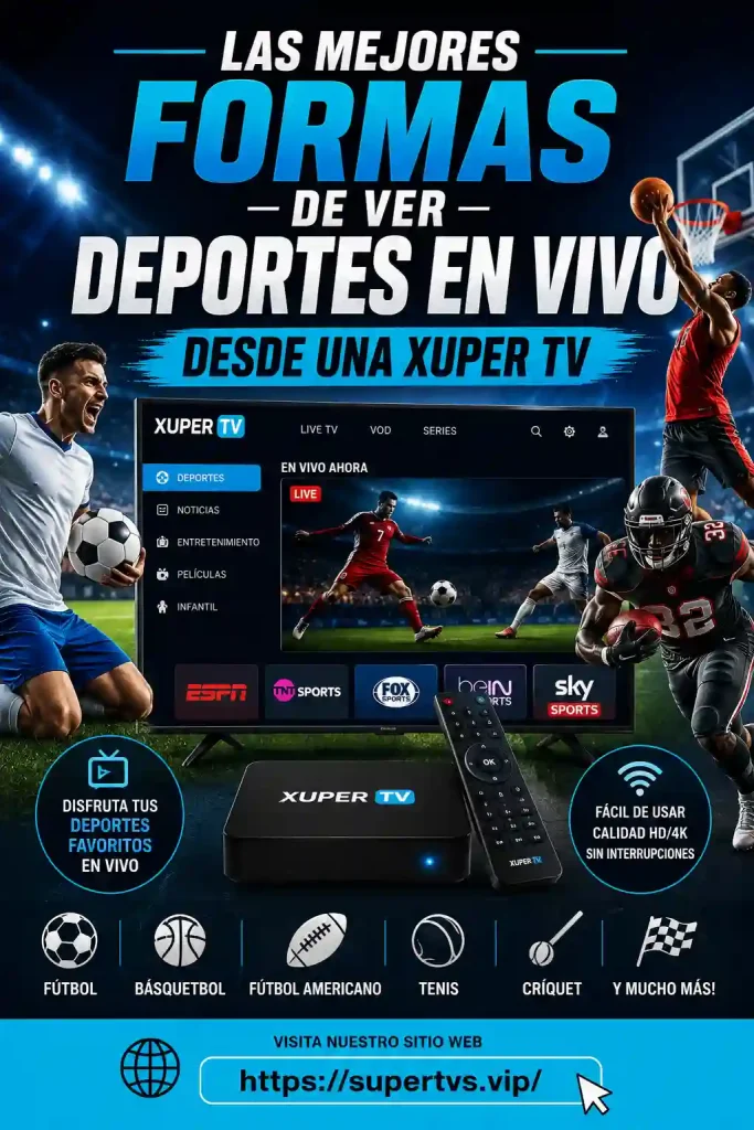 Las Mejores Formas de Ver Deportes en Vivo desde una Xuper TV